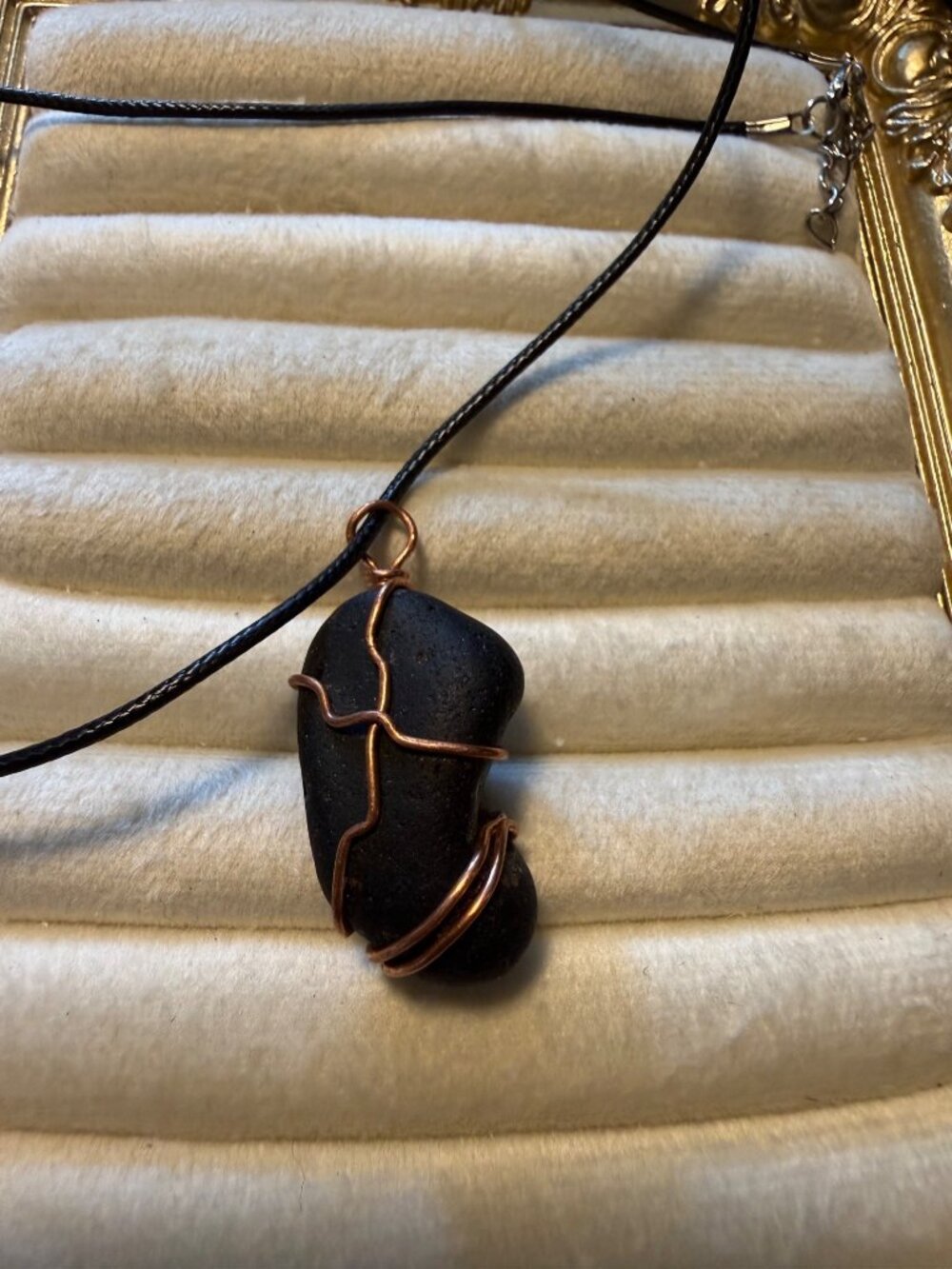 Seaham Pirate – Rare Historic Pirate Glass Copper-Wrapped Necklace
